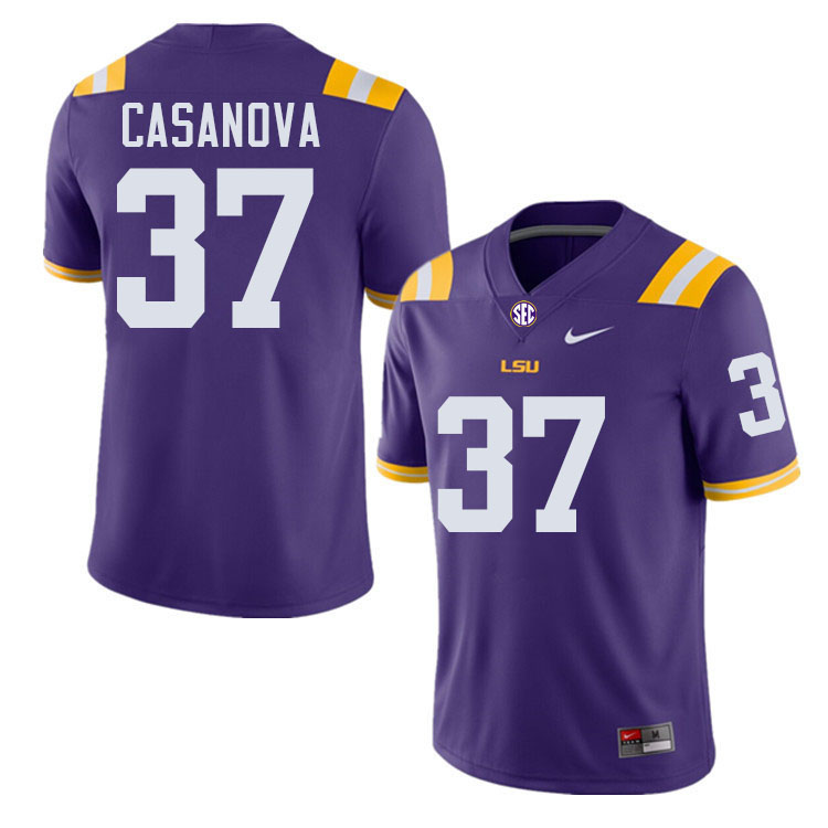 Tommy Casanova LSU Tigers Jersey,Louisiana State University Tigers Football Jersey-Purple